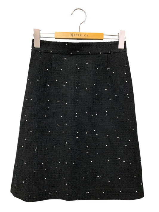 アナイ ミニドットツイードＡライン スカート 102511-11-060-95-360 36 ブラック ITJEZKY9NYV0