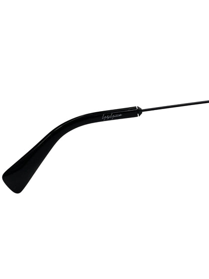 ヨウジヤマモト 20-9005 03 メガネ サングラス ブラック Limited Edition サイドフード フラットトップ ロゴ UVカット ITF4YPDIB2KK