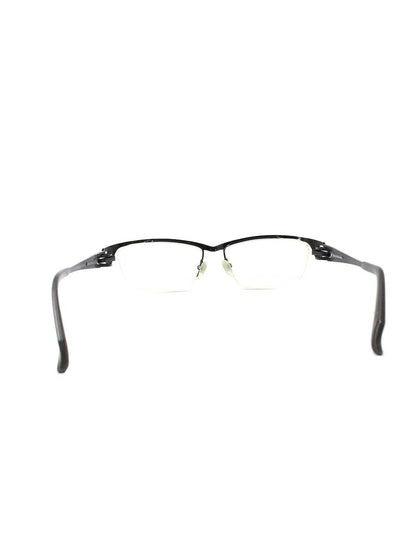マサキマツシマ MF-1243 メガネ ブラック メタルフレーム ハーフリム（ナイロール）スクエア ITQSTDU04EDG