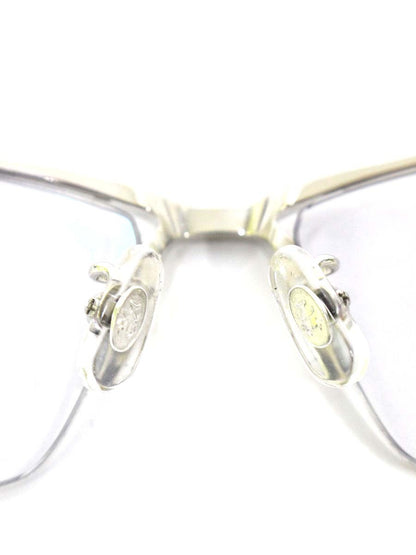 サムライ翔 リラックスライン 仁 SS-J225 メガネ シルバー/ブラッククリア メタルフレーム ハーフリム スクエア ♯1 IT7S39FDXH34