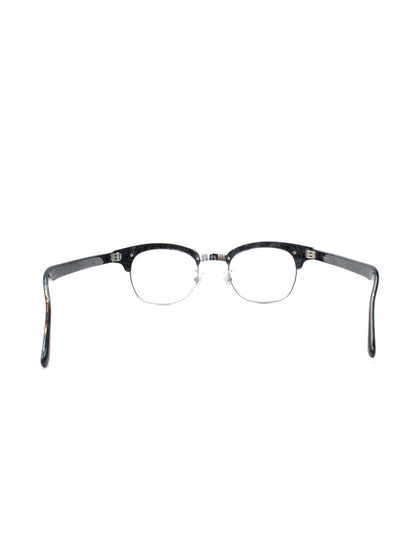 白山眼鏡店 A16 メガネ ブラック サーモントブロー コンビフレーム ITPQT9C5R26O