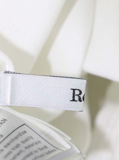 ルネ シャーリングハーフスリーブ ブラウス 6111220 36 ホワイト ITL2UZTANDAC