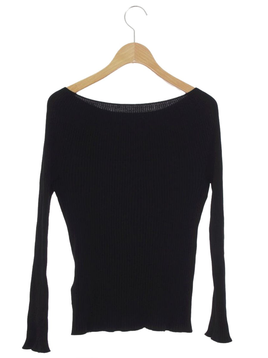 フォクシーブテック 37286 トップス 40 ブラック  Knit Tops Moon Light ITUUV5P4LQ99