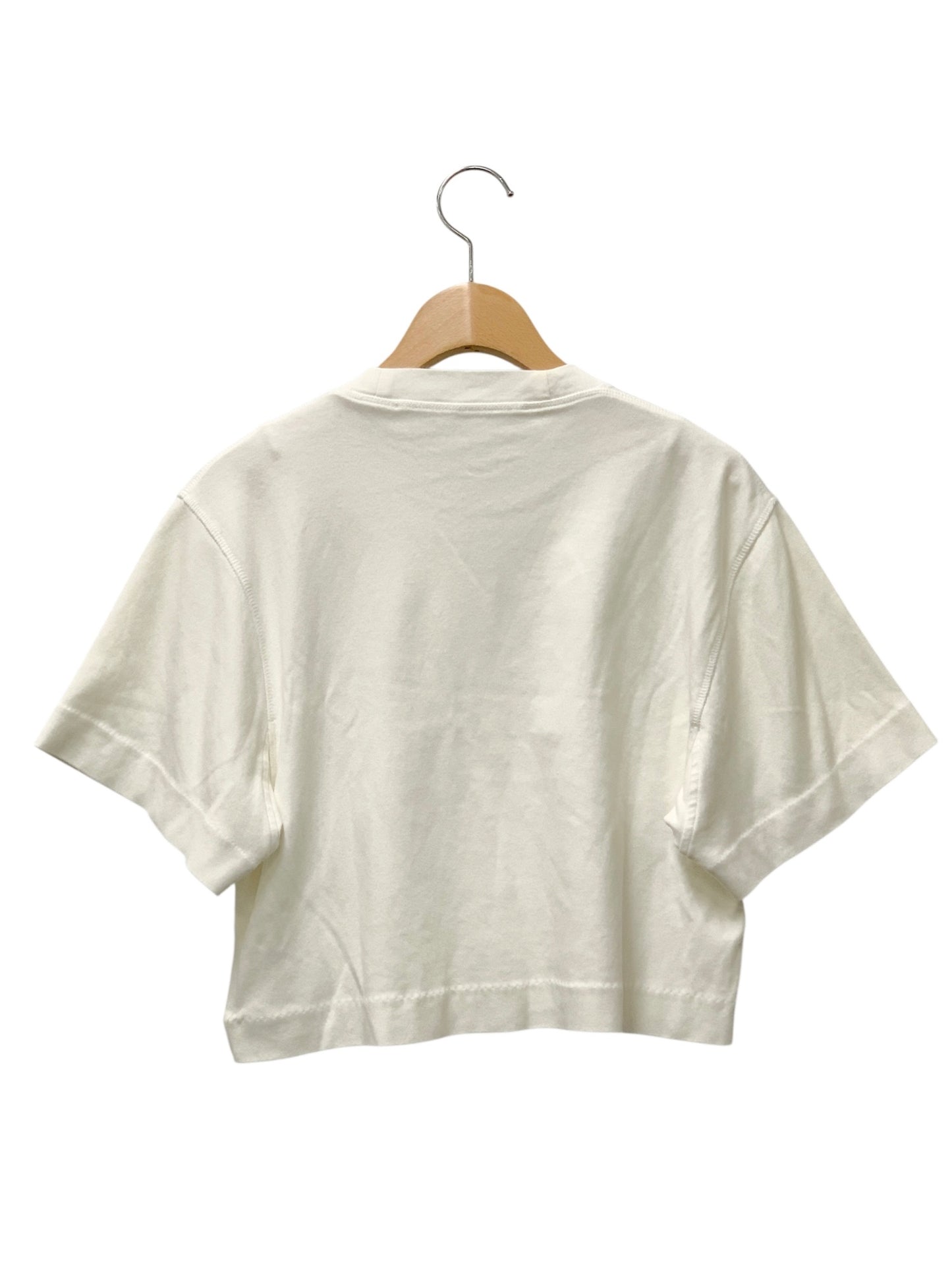オフホワイト OWAA090S21JER003 Tシャツ XS ホワイト ロゴ ショート丈 IT1Q238SIAPK