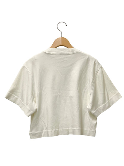 オフホワイト OWAA090S21JER003 Tシャツ XS ホワイト ロゴ ショート丈 IT1Q238SIAPK