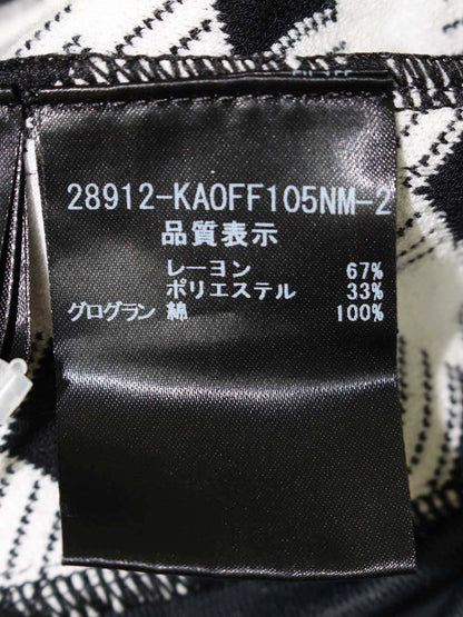 フォクシーブティック 28912 ワンピース 38 ブラック チェック IT6RZUZTSI9Y