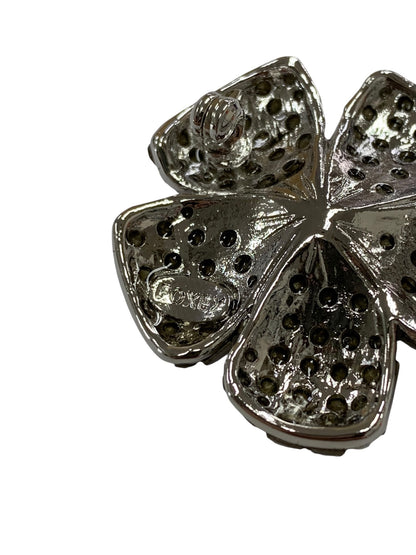 フォクシーブティック ブローチ シルバー フラワーモチーフ ラインストーン ITYVCOP4Y0S0