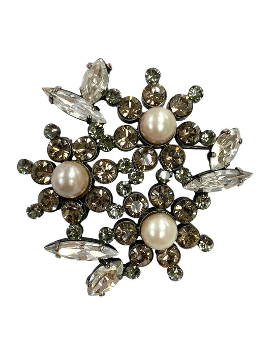 フォクシーブティック Little Garden ブローチ ピンク パール ラインストーン ITBR1BASKWYZ