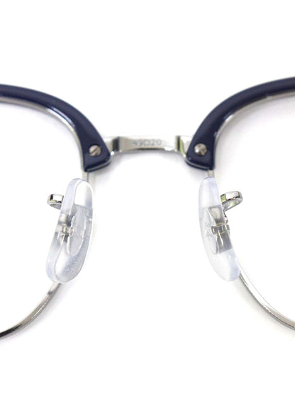 レイバン New CLUBMASTER RB7216 メガネ ネイビー/シルバー ブロウ スクエア コンビフレーム ITDGPJPBPNCG 【SALE】