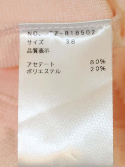 エムズグレイシー 818502 カーディガン 38 ピンク ボレロ 腕袖リボン ITNLMY6PL7PQ