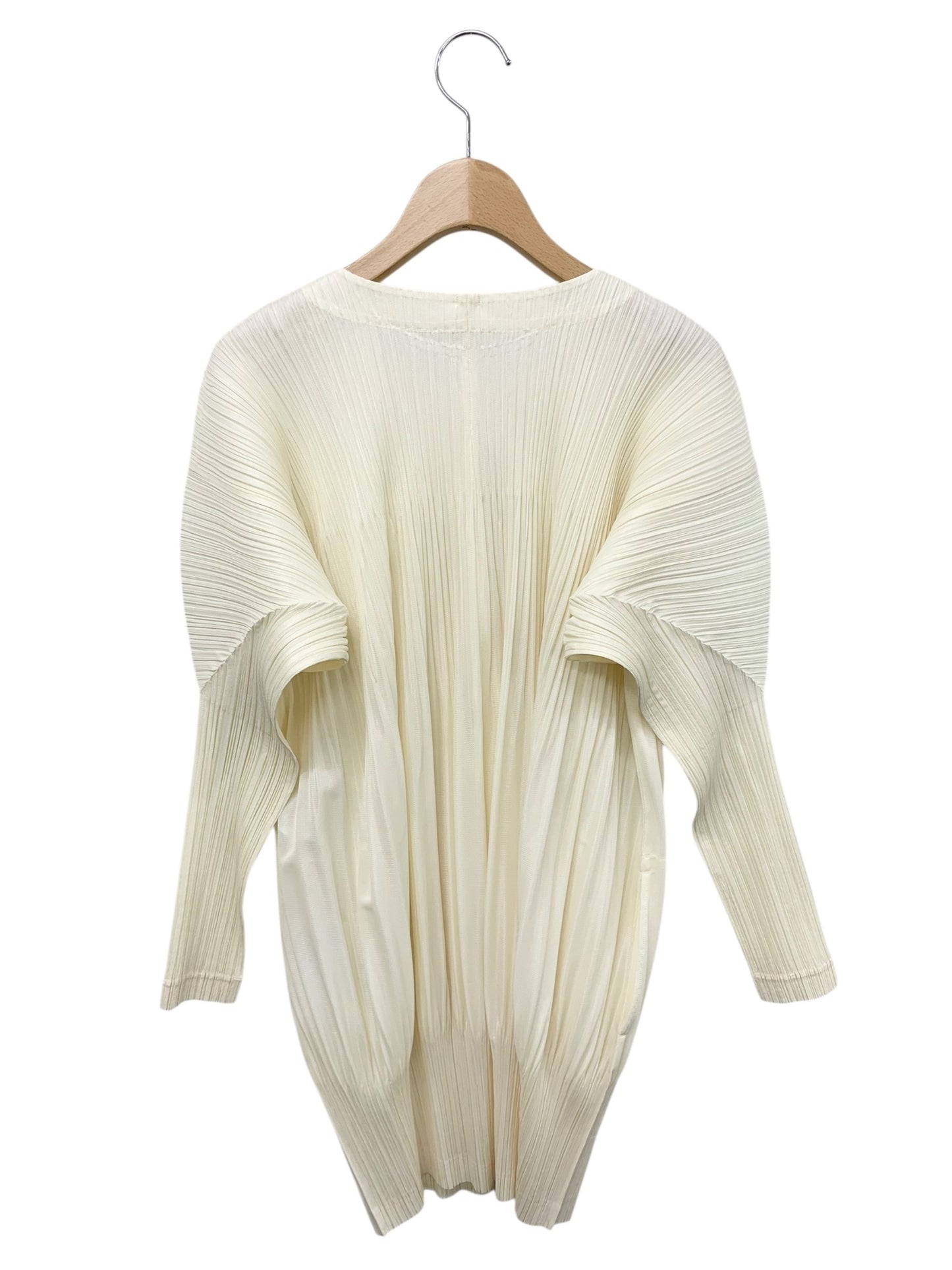 プリーツプリーズイッセイミヤケ PP41-JA424 カーディガン 3 アイボリー ロング プリーツ ITDD1O7J0SYQ 【SALE】