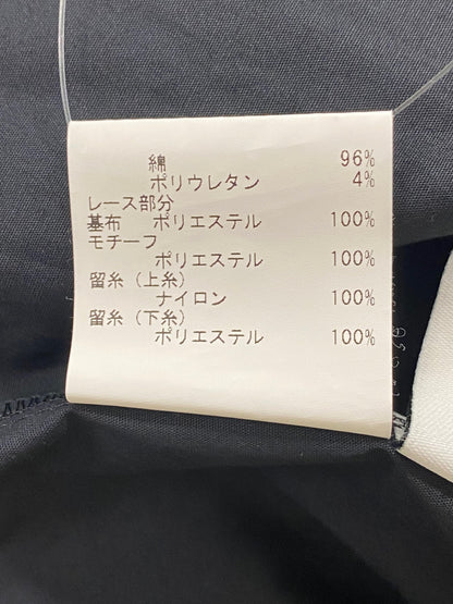 アナイ 102117-13-510-95-360 カットソー 36 ブラック フラワーモチーフ 袖ギャザー ITHI4IM3A0W8