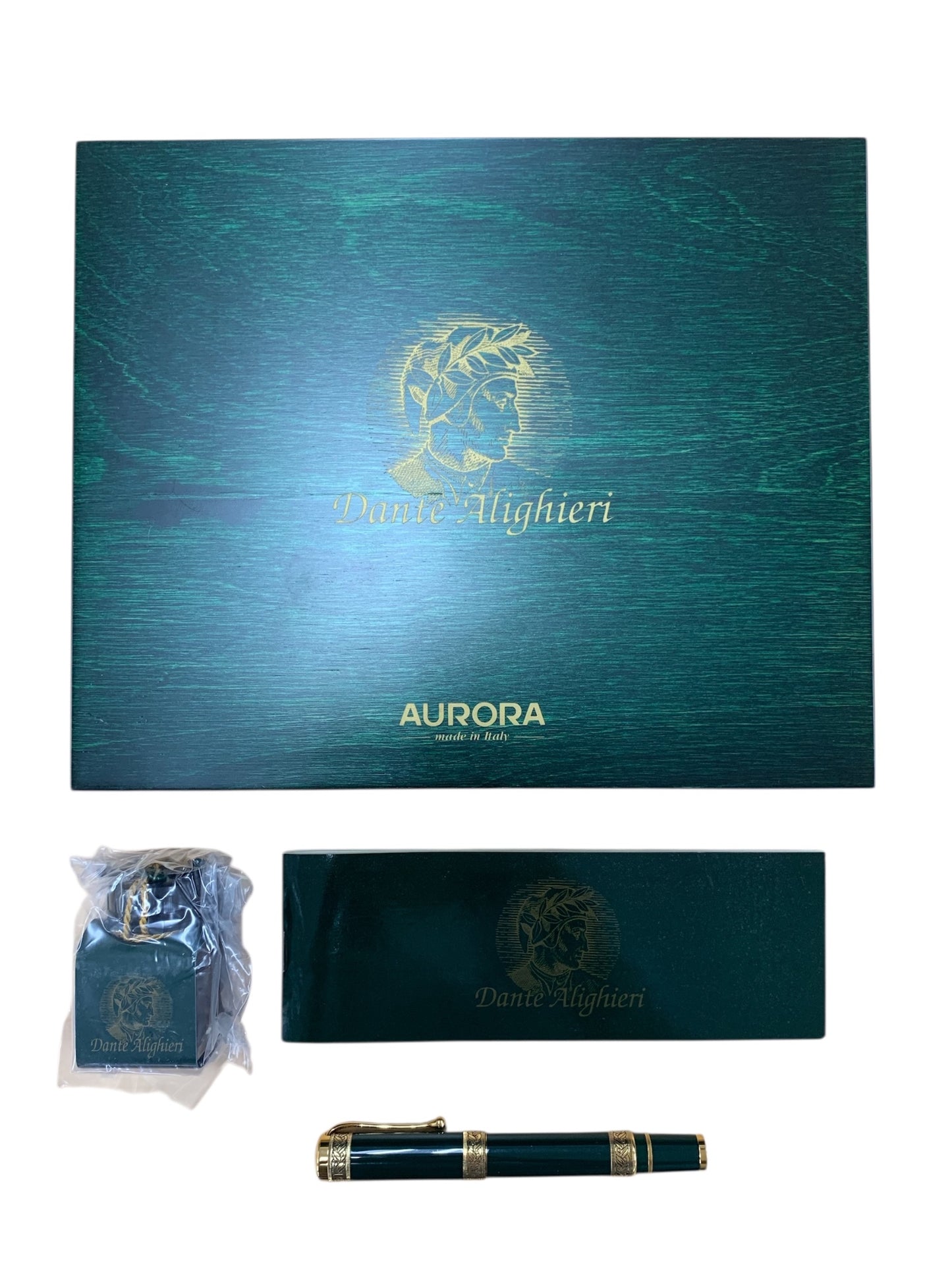 アウロラ 万年筆 ダンテ･アリギエリ グリーン M 18K ITXAIFOFQA50