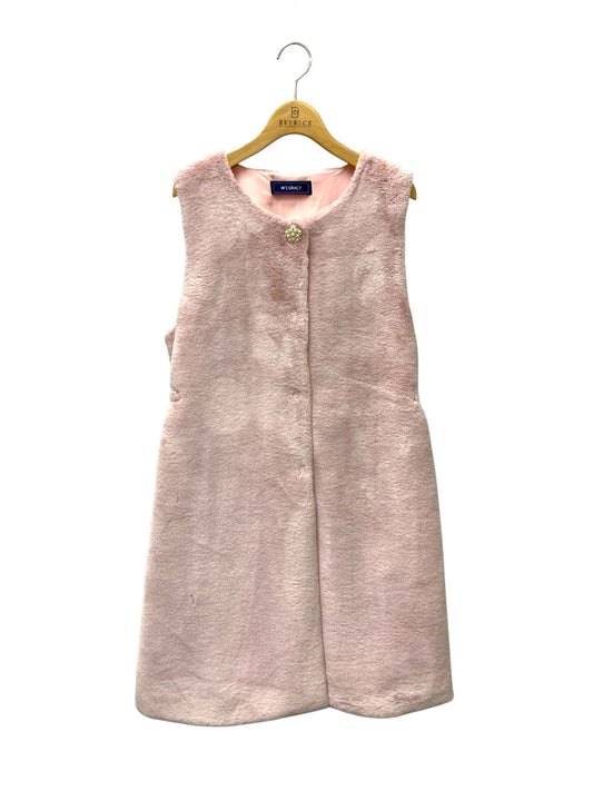 エムズグレイシー Fake Fur Vest 296503 ベスト F ピンク ロング フェイクファー IT06PYN34010