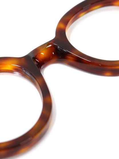 レスカルネティエ La Corb's メガネ ブラウン セルフレーム ボストン デミ柄 IT6LYIKLG2UG