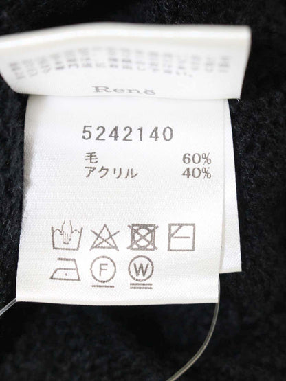 ルネ 5242140 ニット 36 ブラック ケーブル ITUDVJ184UFD