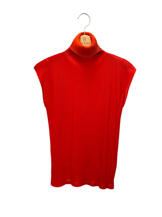 プリーツプリーズイッセイミヤケ PP33-FK8004 ノースリーブカットソー 3 レッド タートルネック ITD8W7AGMVFK 【SALE】