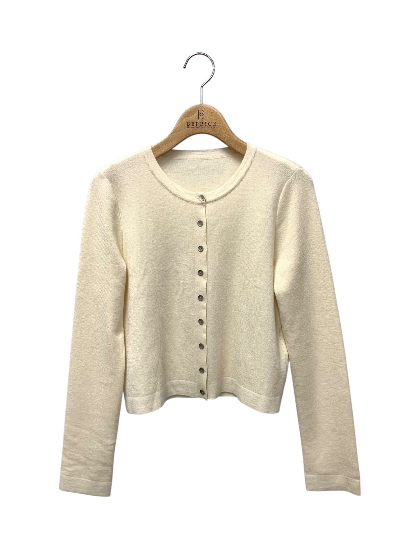 フォクシーブティック Everyday Cardigan 41960 カーディガン 38 アイボリー カシミヤ混 ITANUX3ZMZWA