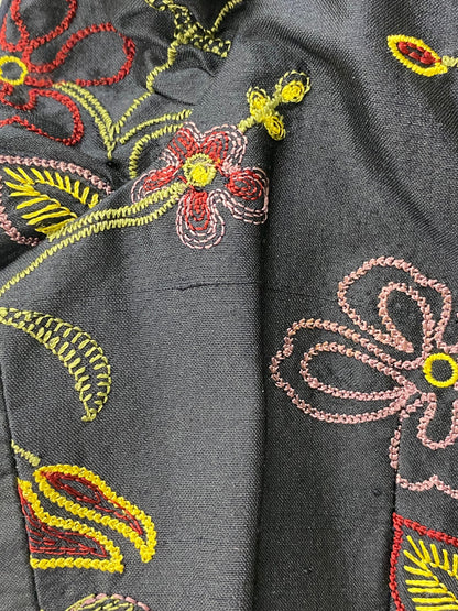 ルネ 6136670 ワンピース 38 ネイビー フラワーモチーフ 刺繍 ITCT427PTI4E