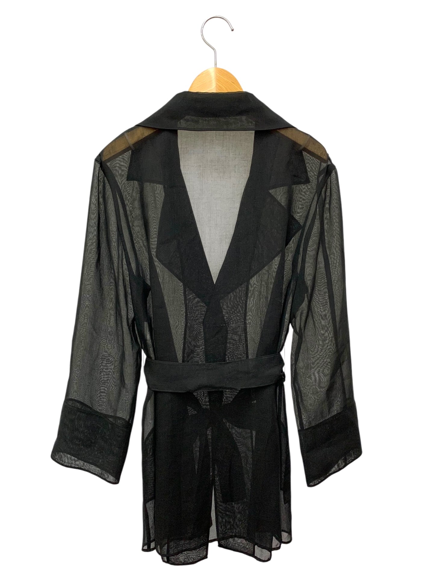 エムズグレイシー テーラードシアー 114306 ジャケット 40 ブラック ITH7K9SWB9J8