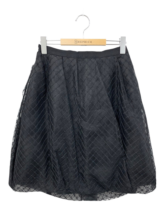 フォクシーブティック Skirt Baloon Check 40857 スカート 40 ブラック ITC8FIRCOQ3T