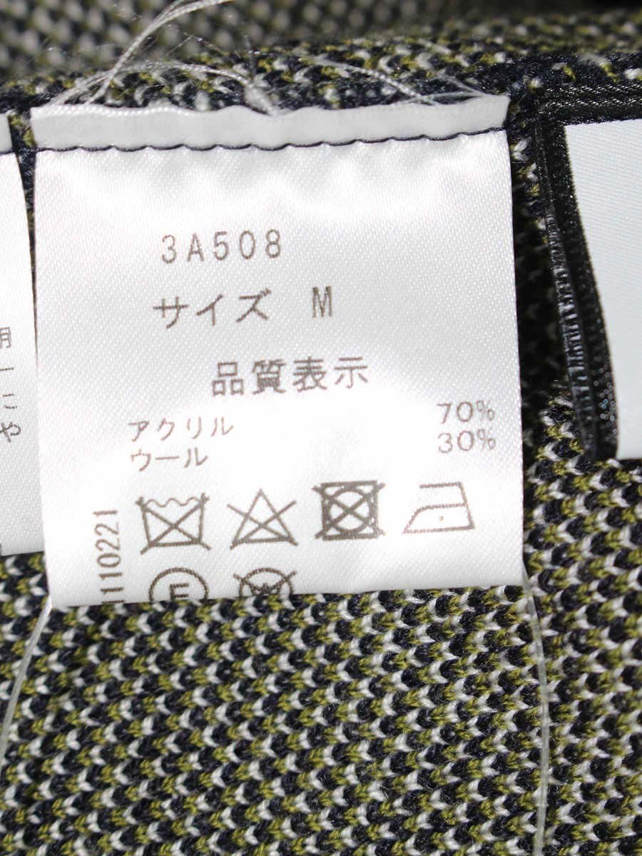 セブンテンバイミホカワヒト 3A508 ワンピース M ネイビー ニット フラワーモチーフ ITYU64O8XTFW