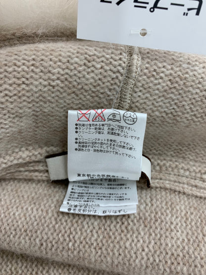 フォクシーブティック 35577 ストール ショール ベージュ フーディ カシミヤ フォックスファー ITTP6ZI5NIHI