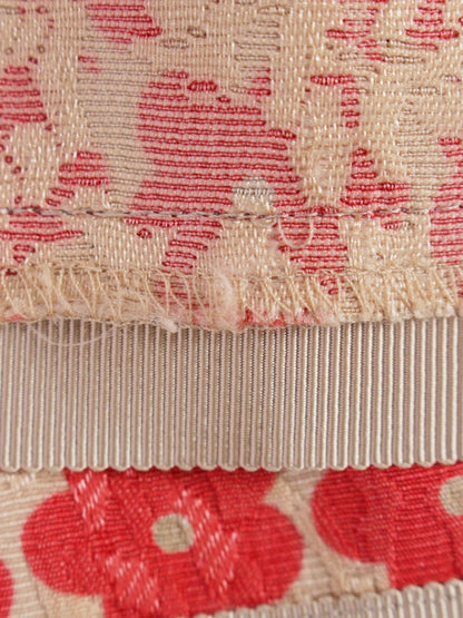 エムズグレイシー 111706 ワンピース 36 ベージュ/ピンク フラワーモチーフ リボン ITGE7WWKP9QC