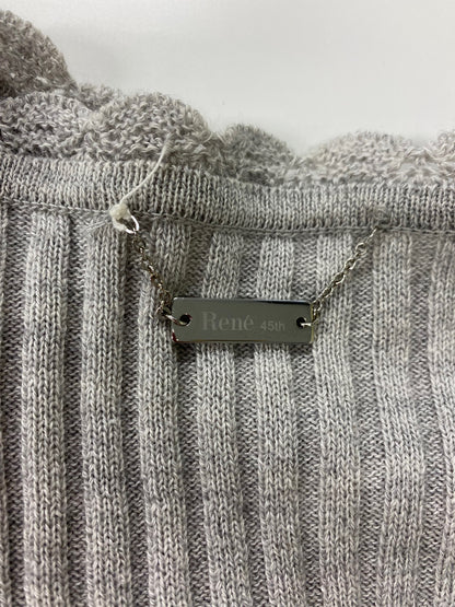 ルネ 6212990 ニットトップス 34 グレー パール付き ITWBHIH612SM
