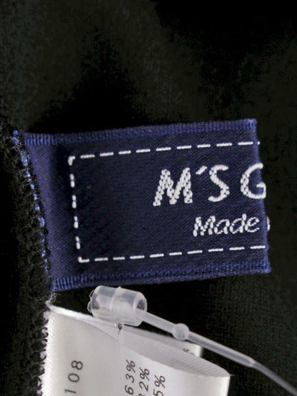 エムズグレイシー 216108 パンツ 36 ブラック サイドジップ IT3V08AN5D3Q