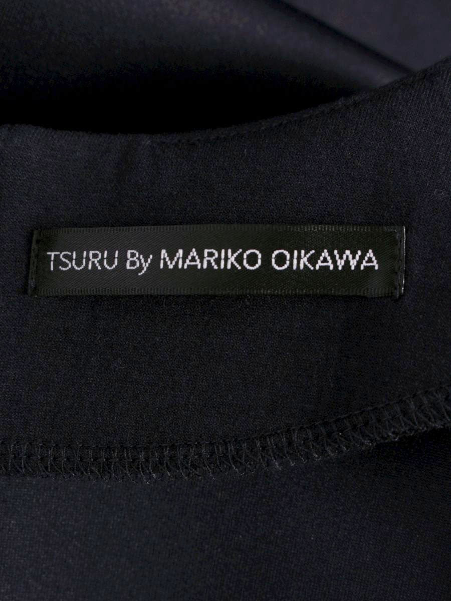 ツルバイマリコオイカワ 2230530 スウェット F ネイビー パフスリーブ ショート丈 ITFO0KSXECYG