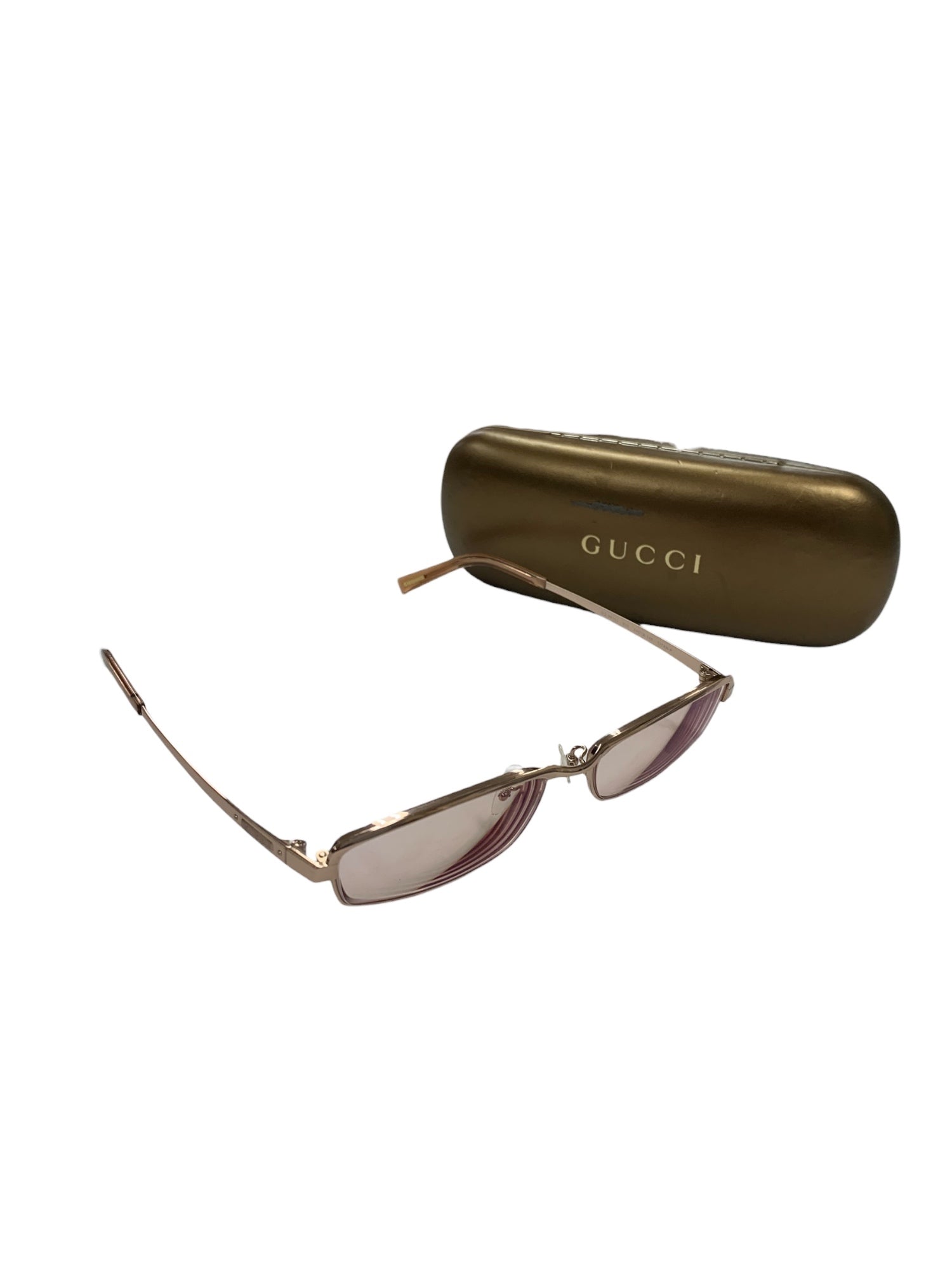 グッチ GG-9615J メガネ 眼鏡 ブラウン メタルフレーム フルリム