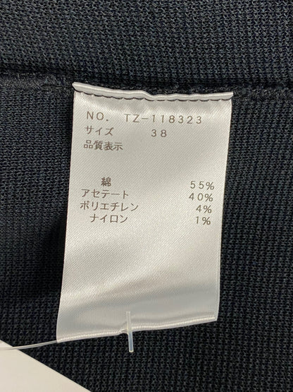 エムズグレイシー 118323 ニット 38 ブラック 衿フリル ITHJQAWIOSLW