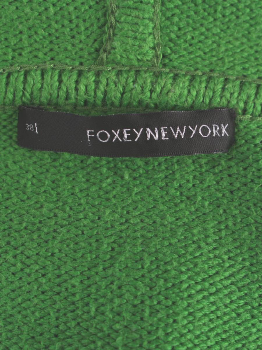 フォクシーニューヨーク 26145 パーカー 38 グリーン エンジェルヘアコットン ITHQEAA5ZY5C