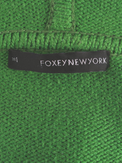 フォクシーニューヨーク 26145 パーカー 38 グリーン エンジェルヘアコットン ITHQEAA5ZY5C