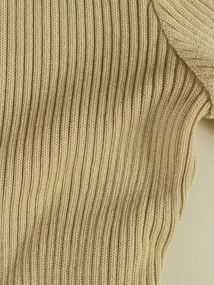 ルネ 6522330 カーディガン 34 ベージュ フリル パール ITPVYCJJS7JW