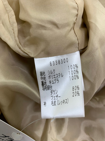 ルネ 6338300 ダウンコート 34 キャメル レッキスファー ITH1XLU7LAFE
