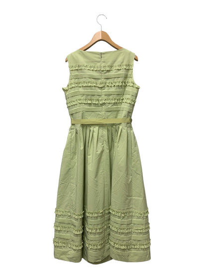エムズグレイシー フリルｘピンタック 611336 ワンピース 38 グリーン IT6Y0HTIVJZW