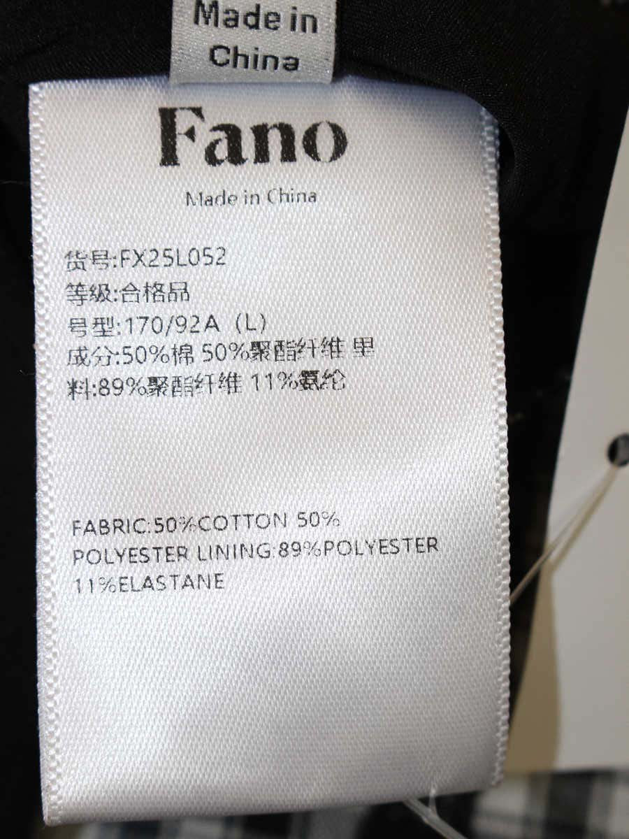 ファノストゥディオズ chuclla ボートネック チェック柄ロングワンピース FX25L052 L ブラック 25SS ITJ7LWTD1D2G