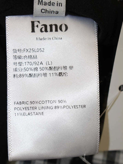 ファノストゥディオズ chuclla ボートネック チェック柄ロングワンピース FX25L052 L ブラック 25SS ITJ7LWTD1D2G