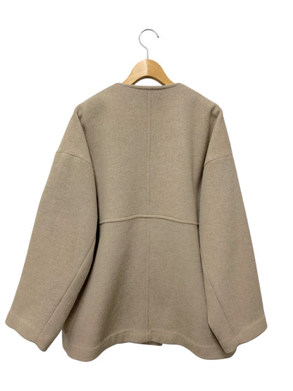 ジャーナルスタンダード 24-020-400-9113-3-0 ノーカラーコート 38 ベージュ ショート スーパー 140 ビーバー ITKBXRZZBNA4