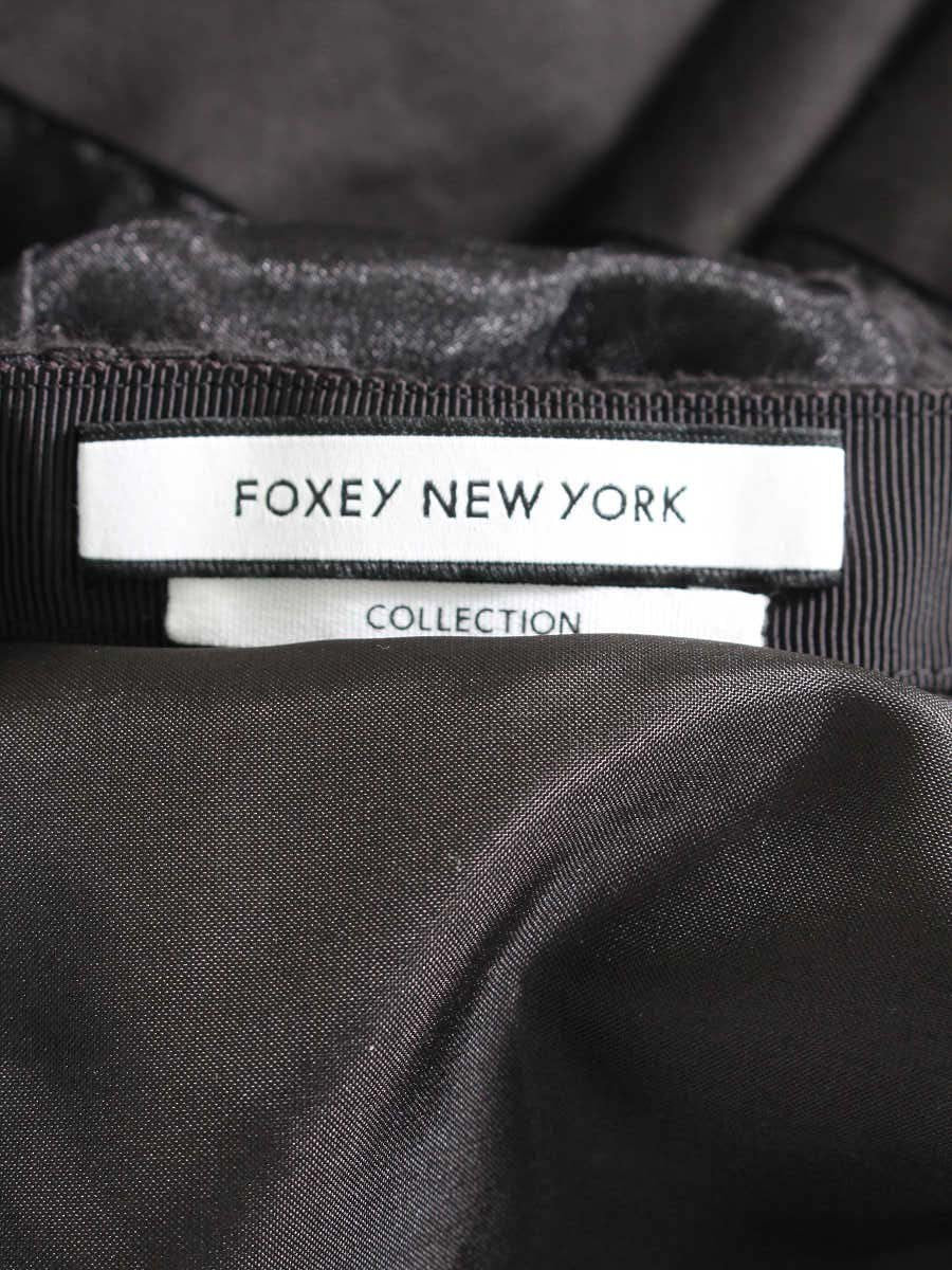 フォクシーニューヨーク collection 34844 スカート 40 ブラック Pleat Short Skirt ITX6H8145CBS