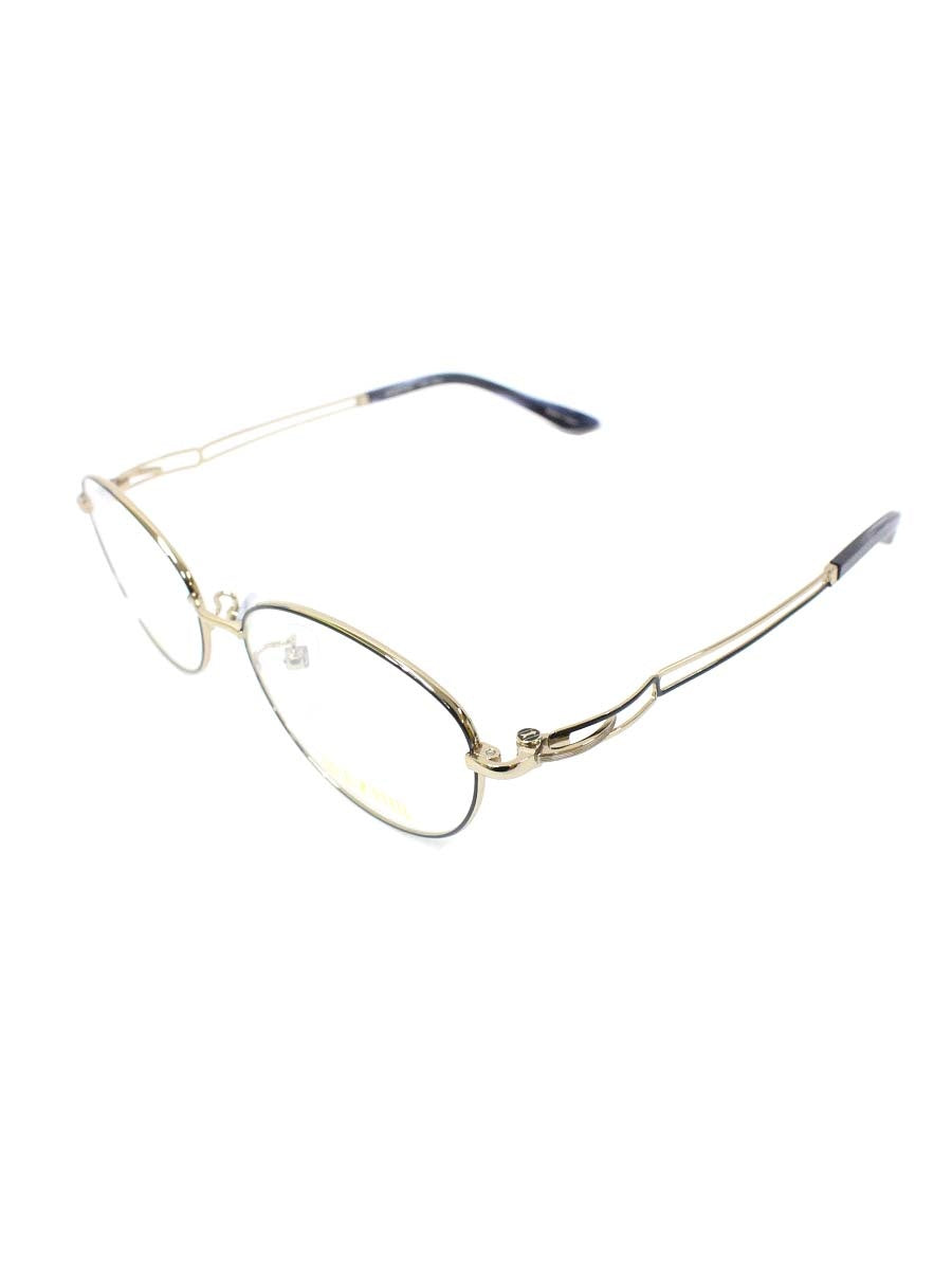 ゴールドファイル GPE-5034 メガネ ネイビー/ゴールド コンビフレーム  フルリム スクエア ITWRCKTI2VCG