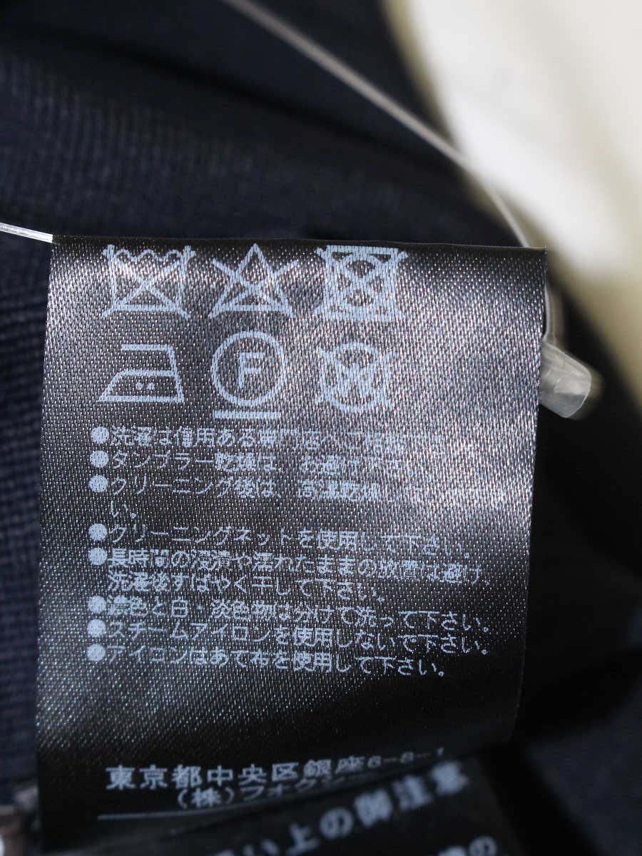 フォクシーブティック ニットトップス マグノリア 37627 38 ネイビー ストレッチ 襟付き ITLS6G3CVM1W