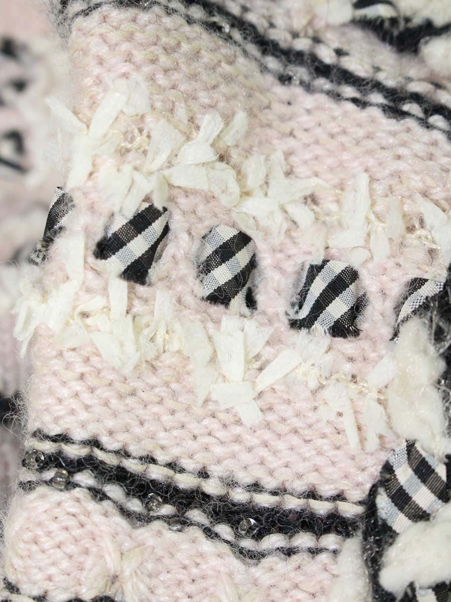 ルネ 6132320 ジャケット 36 ピンク ニット ツイード IT0OGTT0QLRC