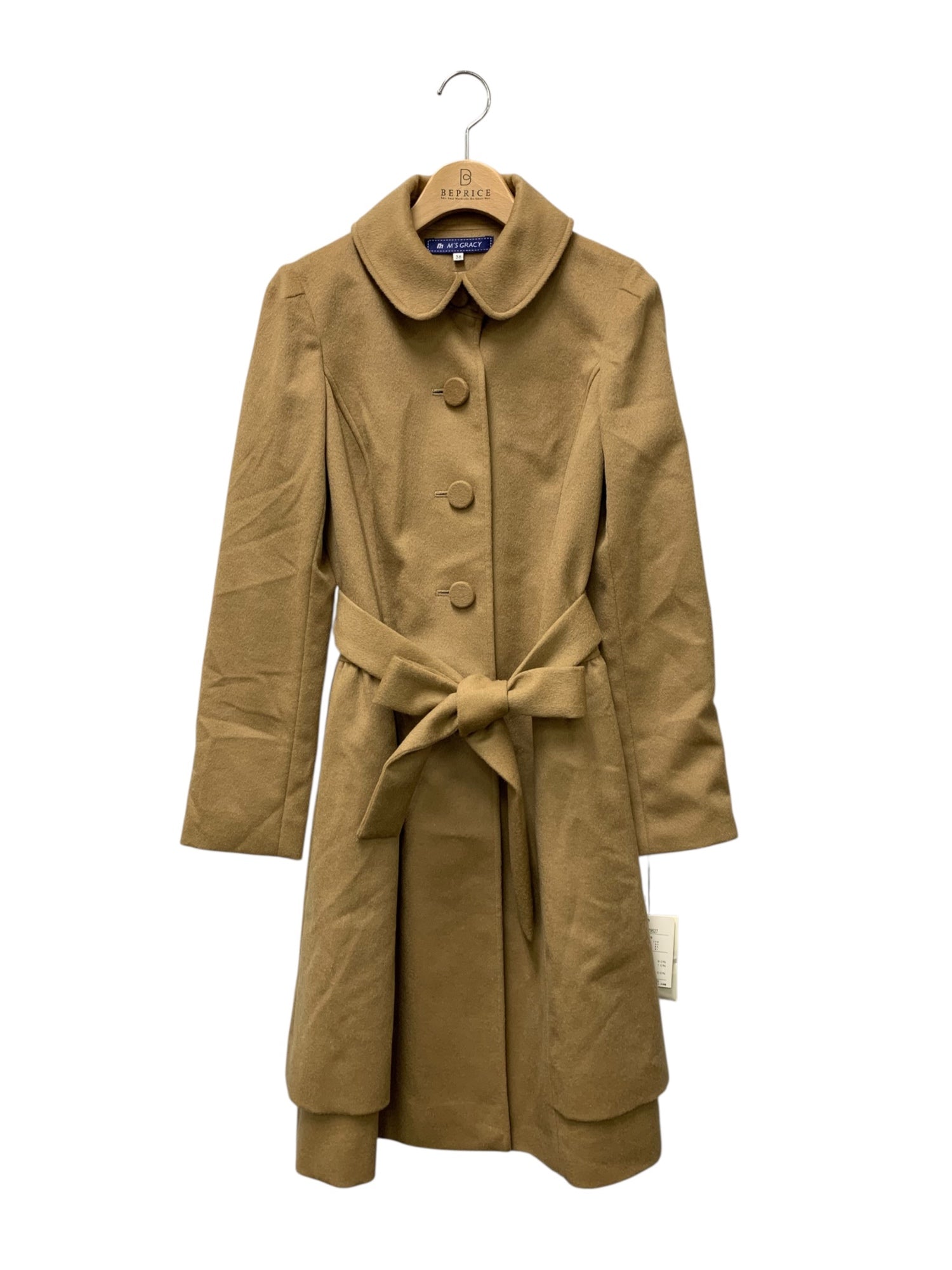 美品定価約8万円エムズグレイシー ウールコート40フード付きLブラウン sankyo shokai（三京商会） 【10％クーポン】カルガン ラム コート W