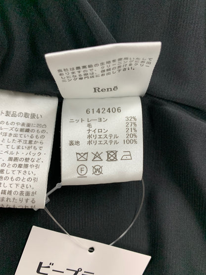 ルネ 6142406 ワンピース 36 ブラック タートル バルーン IT8JMZ95CIJF