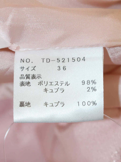 エムズグレイシー 521504 ワンピース 36 ピンク フラワーモチーフ リボン ラメ ITSS5DBTC15S