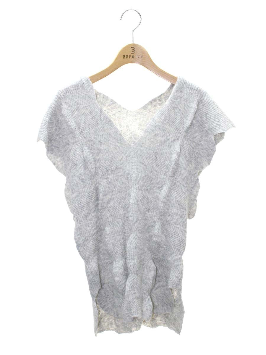 ハートイッセイミヤケ HA01KE315 ニット 2 グレー Vネック ノースリーブ IT24QC57AGOG 【SALE】