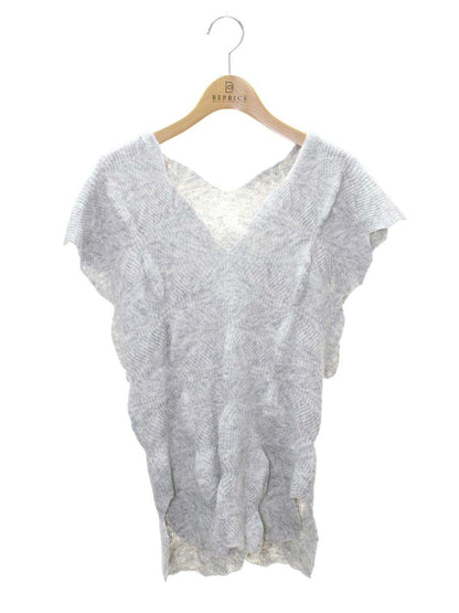 ハートイッセイミヤケ HA01KE315 ニット 2 グレー Vネック ノースリーブ IT24QC57AGOG 【SALE】